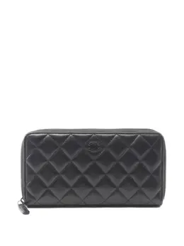 CHANEL Pre-Owned: Чёрный кошелёк 