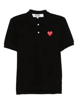 Comme Des Garçons Play: Чёрное поло  Heart