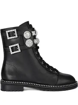 Kurt Geiger London: Чёрные ботинки 