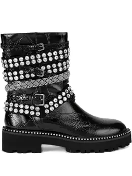 Kurt Geiger London: Чёрные ботинки 