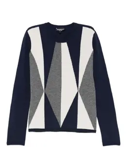 Emporio Armani: Голубой свитер 