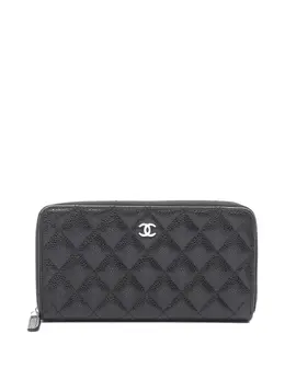 CHANEL Pre-Owned: Чёрный кошелёк 