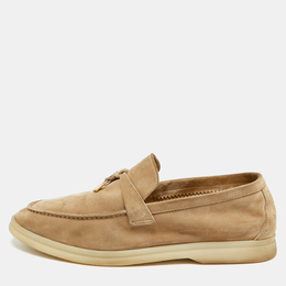 Loro Piana: Бежевые лоферы 