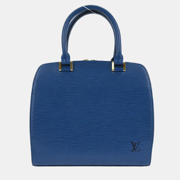 Louis Vuitton: Голубая сумка  Épi Pont Neuf