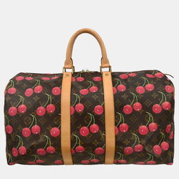 Louis Vuitton: Коричневая сумка  Keepall 45