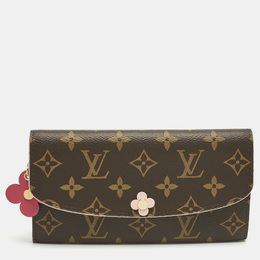 Louis Vuitton: Кошелёк с цветочным принтом 