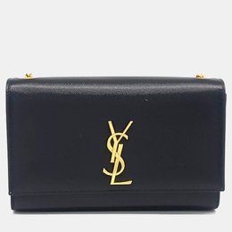Saint Laurent Paris: Чёрная сумка  Monogram