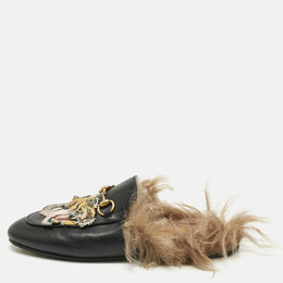 Gucci: Чёрные сабо  Princetown