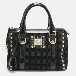 Versace: Чёрная сумка 