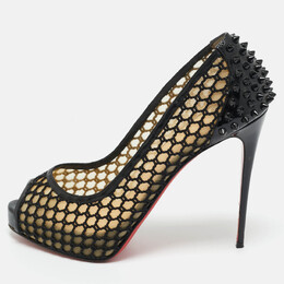 Christian Louboutin: Чёрные босоножки 