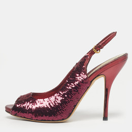 Gucci: Фиолетовые босоножки 