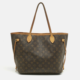 Louis Vuitton: Коричневая сумка  Neverfull MM