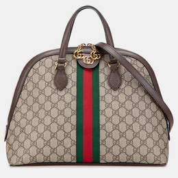 Gucci: Бежевая сумка  GG Supreme