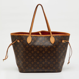 Louis Vuitton: Чёрная сумка  Neverfull MM