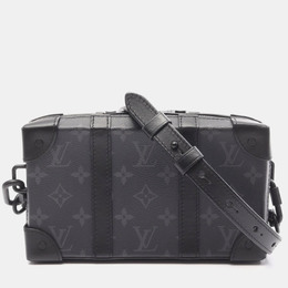 Louis Vuitton: Чёрная сумка через плечо 