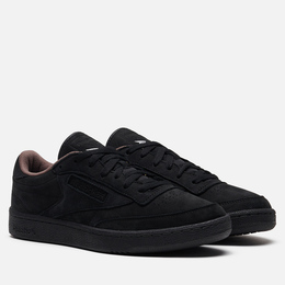 Reebok: Чёрные кроссовки  Club C 85