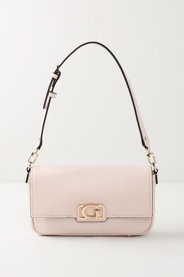 Guess: Бежевая сумка 