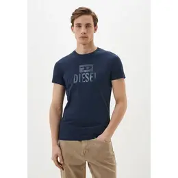 DIESEL: Синяя футболка 