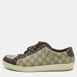Gucci: Бежевые кроссовки  GG Supreme