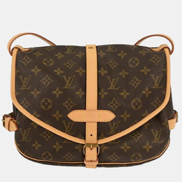 Louis Vuitton: Коричневая сумка 