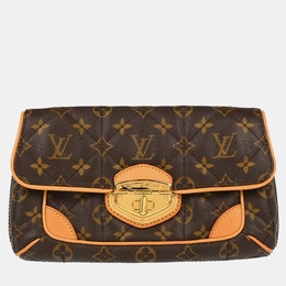Louis Vuitton: Коричневый клатч 