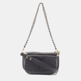 Louis Vuitton: Чёрная сумка  Pochette Accessoires