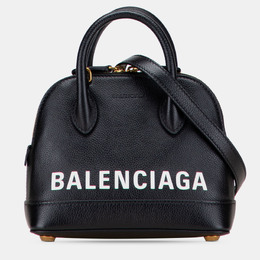 Balenciaga: Чёрная сумка на руку  Ville