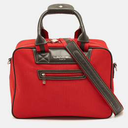 Lancel: Красная дорожная сумка 