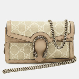 Gucci: Бежевая сумка  GG Supreme