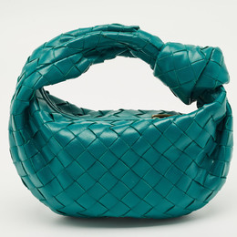 Bottega Veneta: Зелёная сумка  Intrecciato