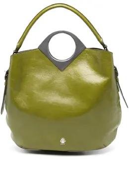 Bally: Зелёная сумка-шоппер 