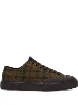 Superga: Зелёные кроссовки 
