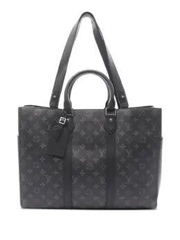 Louis Vuitton Pre-Owned: Чёрная сумка-шоппер 