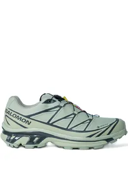 Salomon: Зелёные кроссовки 