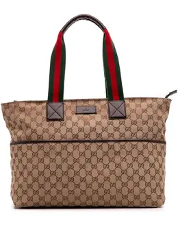 Gucci Pre-Owned: Коричневая сумка-шоппер 