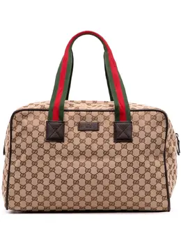 Gucci Pre-Owned: Коричневая спортивная сумка 