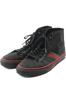 Gucci Pre-Owned: Чёрные кроссовки 
