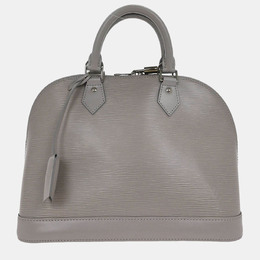 Louis Vuitton: Серая сумка  Épi