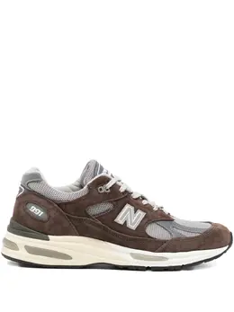 New Balance: Коричневые кроссовки 