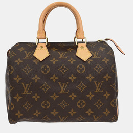 Louis Vuitton: Коричневая сумка  Speedy 25