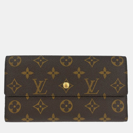 Louis Vuitton: Коричневый кошелёк 