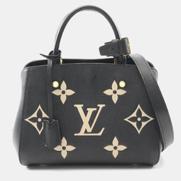 Louis Vuitton: Чёрная сумка  Montaigne