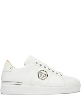 Philipp Plein: Белые кроссовки 