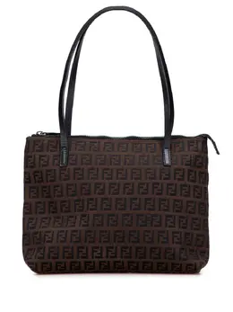 Fendi Pre-Owned: Коричневая сумка-шоппер 