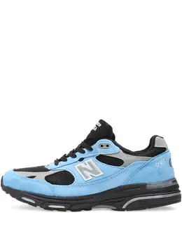 New Balance: Голубые кроссовки 