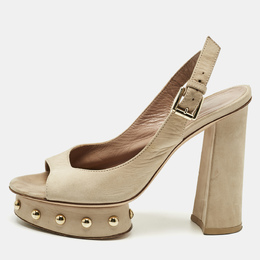 Gianvito Rossi: Бежевые босоножки 