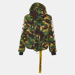 Off-White: Зелёная куртка 