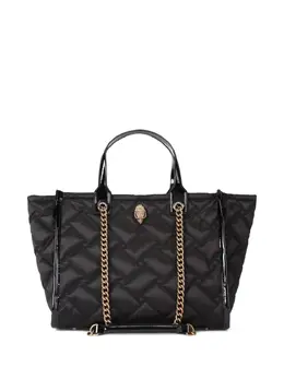 Kurt Geiger London: Чёрная сумка-шоппер 