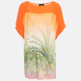 Just Cavalli: Оранжевая футболка 