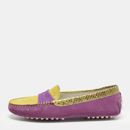 Tod's: Фиолетовые лоферы 